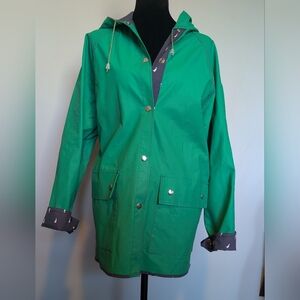 Van Heusen Green Rain Jacket with Hood